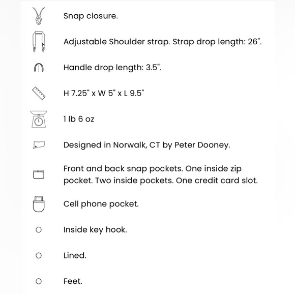 Dooney & Bourke Black Crossbody Bag - Picture 5 of 5